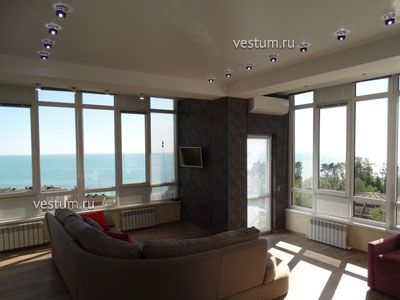 2-комнатная квартира 90 м² в ЖК "Барселона-4" Панарамное остекление - шикарный вид на Чёрное море.