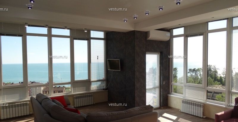 2-комнатная квартира 90 м² в ЖК "Барселона-4" Панарамное остекление - шикарный вид на Чёрное море.1/22