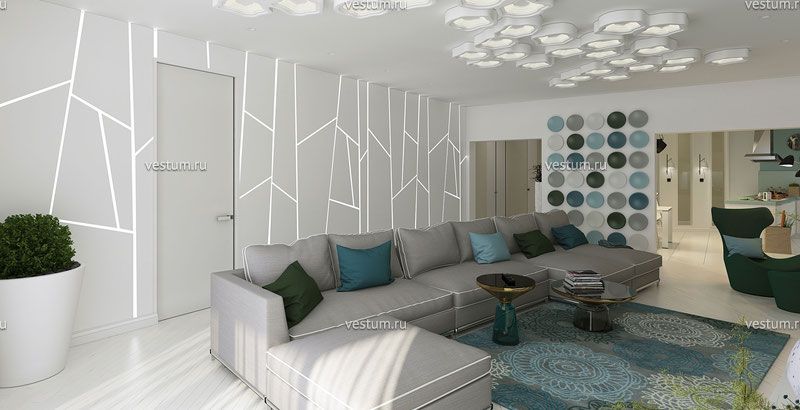 2-комнатные апартаменты 108 м² в ЖК "Актер Гэлакси" дизайн проект1/31