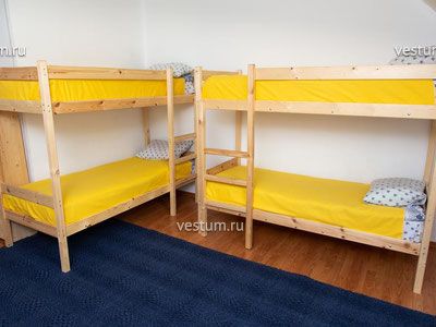 Кровать в 4-местном номере 15 м² в Хостел "Ёлки"