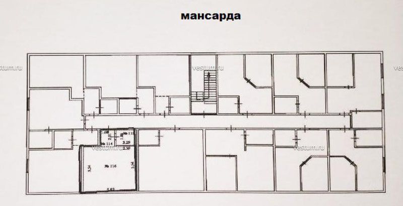1-комнатная квартира 35.7 м²1/2