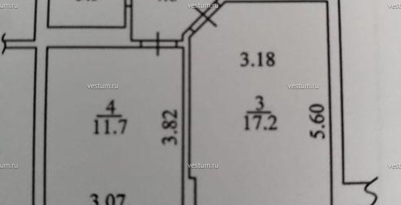 1-комнатная квартира 38.1 м² в ЖК "Панорама", литер 11/9