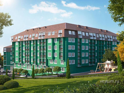 1-комнатные апартаменты 33.5 м² в АК "Лесная Сказка 2"